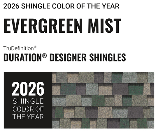 2026 shingle color of the year!